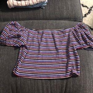 Off the shoulder crop top